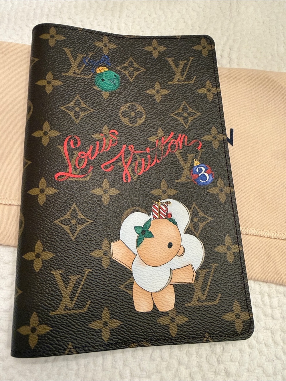 Louis Vuitton Vivienne Monogram Holiday 2025 Notebook Cover AUTHENTIC